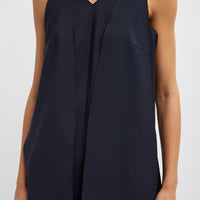 Tropical Wool Paneled Tunic