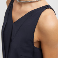 Tropical Wool Paneled Tunic