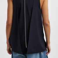 Tropical Wool Paneled Tunic