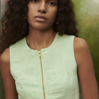 Wrap Zipper Mini Dress