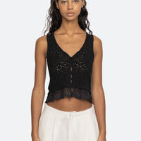 Antonina Sleeveless Cardigan