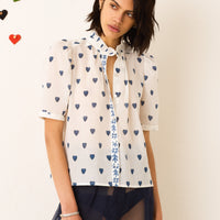 Winn Indigo Heart Shirt