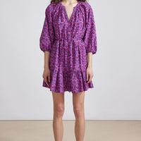 Palm Floral Mini Mitte Dress