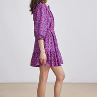 Palm Floral Mini Mitte Dress