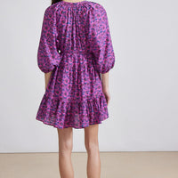 Palm Floral Mini Mitte Dress