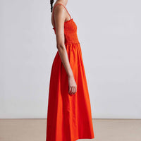 Porta Smocked Spaghetti Dress