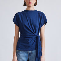 Nina Cinched Top Indigo