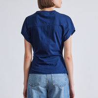 Nina Cinched Top Indigo
