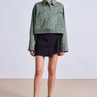 Cropped Trapeze Jacket