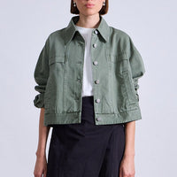 Cropped Trapeze Jacket