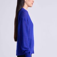 Tissue Weight Sweater Cobalt