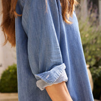 Mary Stonewashed Shirt Dress