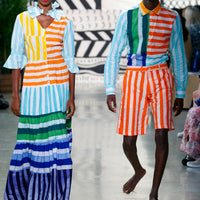 Hand-Batik Ruffle Tiered Dress