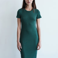 Rib Midi Dress Rainforest