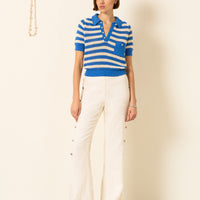 Lessi Nautical Crochet Top