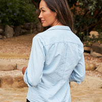 Barry Tattered Button Up