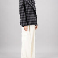 Cropped Outdoor Gingham Jacket