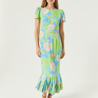 Lulani Blue Flower Dress