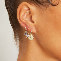 Diamond Sunbeam Medallion Charm