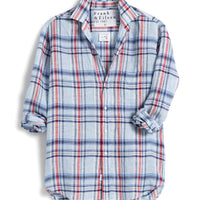 Eileen Linen Plaid Button-Up