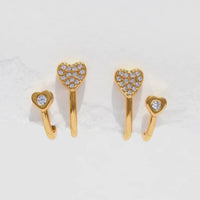 Kindred Hearts Double Hoops