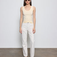 Supima Baby Rib Tank Flan