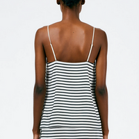 Identity Stripe Draped Cami