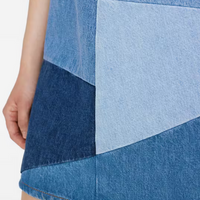 Micro Flare Denim Dress