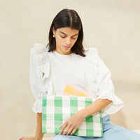 Murphy Gingham Pouch Set