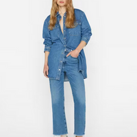 Le Jane Crop Raw Fray