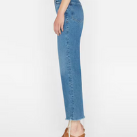 Le Jane Crop Raw Fray