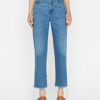 Le Jane Crop Raw Fray