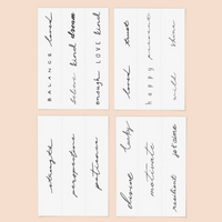 Temporary Tattoo Set