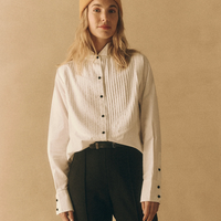 The Pleated Tux Top