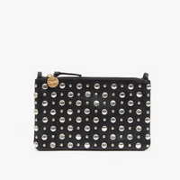 Silver Stud Wallet Clutch