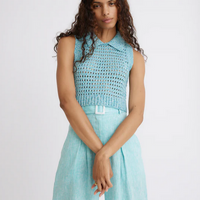 Wide Leg Pleated Linen Pant