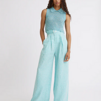 Mesh Collared Tank Top