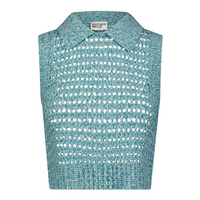 Mesh Collared Tank Top