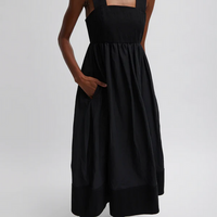 Linen Cotton Voile Sculpted Dress