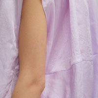 Spring Shirred Neck Circular Top