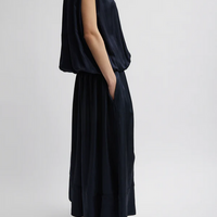 Spring Shirred Circular Dress