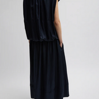 Spring Shirred Circular Dress