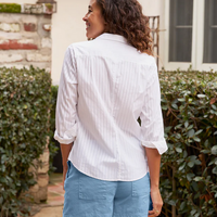 Barry Sheer Stripe Button-Up