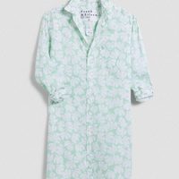 Mary Linen Floral Shirt Dress