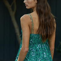 Floral Side Tie Tank