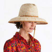Checkered Straw Hat