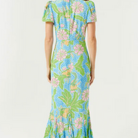 Lulani Blue Flower Dress