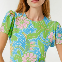 Lulani Blue Flower Dress