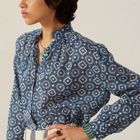 Kiki Indigo Mosaic Shirt