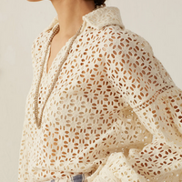 Dylan Clover Eyelet Top